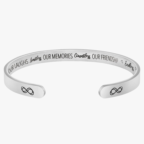 Infinity Friendship Bracelet Stainless Steel - Picture 1 of 9